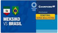 Link Live Streaming Brasil vs Meksiko Semifinal Sepakbola Olimpiade Tokyo 2020, Tayang Pukul 15.00 WIB